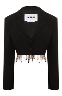 Жакет из вискозы и льна MSGM