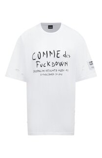 Хлопковая футболка Comme des Fuckdown