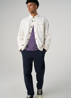 Брюки-чиносы с эластичным поясом, Синий O'stin