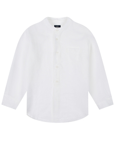 Белая льняная рубашка IL Gufo