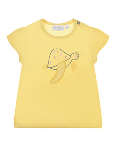Желтая футболка с принтом &quot;морская черепаха&quot; Sanetta Kidswear