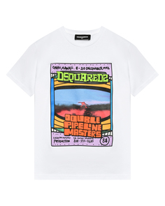 Футболка с принтом &quot;афиша&quot; Dsquared2