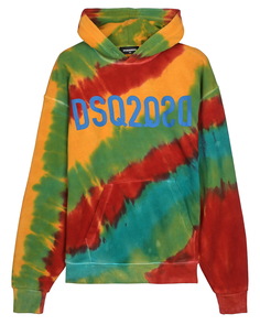 Толстовка-худи с принтом &quot;tie-dye&quot; Dsquared2