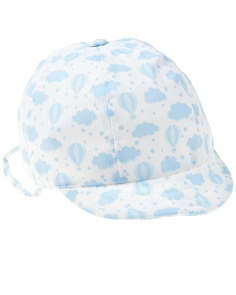 Светло-синяя кепка с принтом &quot;облака и воздушные шары&quot; Catya