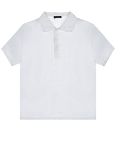Белая футболка-поло IL Gufo