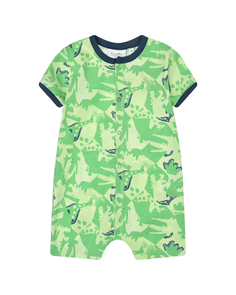 Зеленый песочник с принтом &quot;крокодилы&quot; Sanetta Kidswear