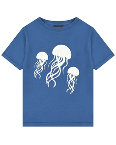 Синяя футболка с принтом &quot;медузы&quot; Yporque