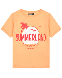 Оранжевая футболка с принтом &quot;SUMMERLAND&quot; Yporque