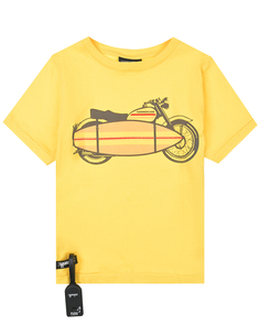Желтая футболка с с принтом &quot;мотоцикл&quot; Yporque