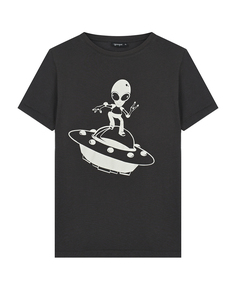 Темно-серая футболка с принтом &quot;НЛО&quot; Yporque