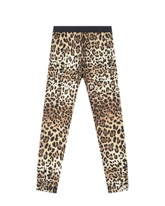Спортивные брюки с леопардовым принтом Dolce&Gabbana