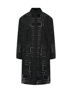 Черное платье-рубашка MSGM