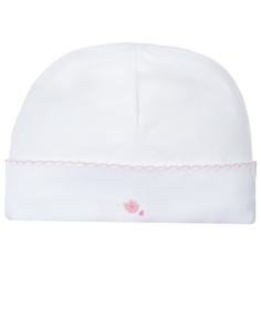 Белая шапка с вышивкой Lyda Baby