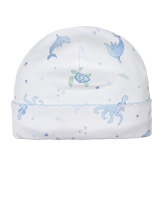 Белая шапка с принтом &quot;UNDER THE SEA&quot; Lyda Baby