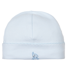 Голубая шапка с вышивкой Lyda Baby