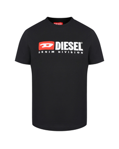 Базовая футболка с лого, черная Diesel