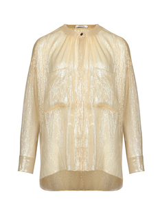 Шелковая блуза с люрексом Dorothee Schumacher