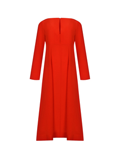Шелковое платье с вырезом на груди, красное Dorothee Schumacher