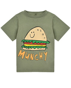 Футболка принт бургер, надпись Munchy Stella McCartney