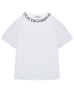Футболка с принтом лого Dolce&Gabbana