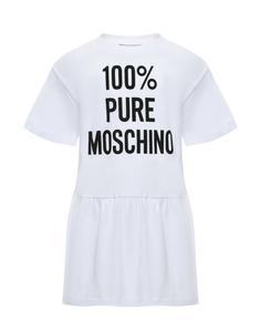 Платье с принтом &quot;100% Pure Moschino&quot;