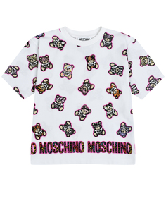 Платье-футболка со сплошным принтом &quot;медвежата&quot; Moschino