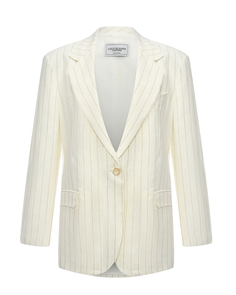 Льняной жакет в полоску Forte dei Marmi Couture