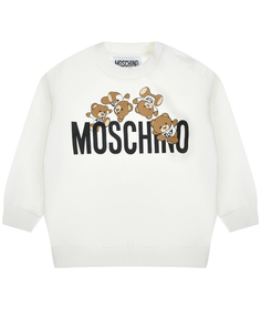 Свитшот с лого, белый Moschino