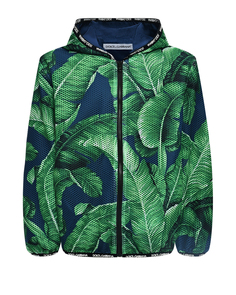 Спортивная куртка с принтом &quot;листья&quot; Dolce&Gabbana