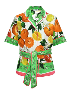 Рубашка с принтом &quot;фрукты&quot; Dolce&Gabbana