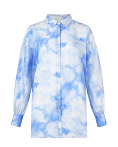 Рубашка с принтом &quot;облака&quot; 120% Lino