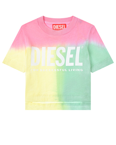 Футболка в стиле color block Diesel