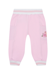 Спортивные брюки розового цвета Monnalisa