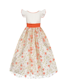 Платье с цветочной вышивкой на юбке Nicki Macfarlane