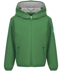 Зеленая ветровка с капюшоном Save the Duck