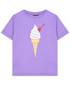 Фиолетовая футболка с принтом &quot;мороженое&quot; Yporque