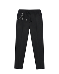 Черные брюки с декоративной цепочкой Antony Morato