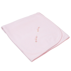 Розовое одеало с вышивкой Lyda Baby