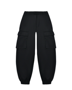 Брюки с карманами-карго, черные MM6 Maison Margiela