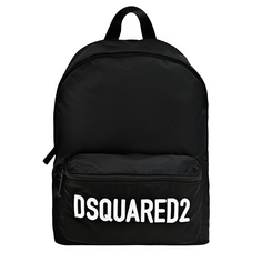 Рюкзак с белым лого, черный Dsquared2