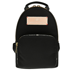 Рюкзак на молнии с логотипом, черный Elisabetta Franchi la mia bambina