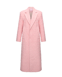 Однобортное пальто, розовое ALINE
