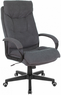 Кресло офисное Бюрократ CH-824/ALFA44 руководителя, крестовина пластик, ткань, цвет: серый