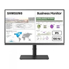 Монитор 24" Samsung Essential S4 S43GC IPS, 1920x1080, 16:9, 250 кд/м², 1000:1, 4ms, 178°/178°, 100Hz, HDMI, DP, HAS, Pivot, black