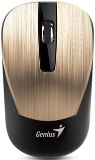 Мышь Wireless Genius NX-7015 31030019402 800, 1200, 1600 DPI, микроприемник USB, 3 кнопки, 2.4 GHz, золотистый