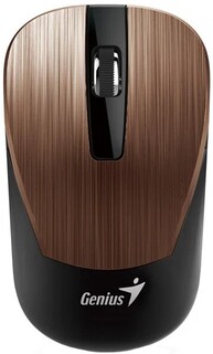 Мышь Wireless Genius NX-7015 31030019401 800, 1200, 1600 DPI, микроприемник USB, 3 кнопки, 2.4 GHz, шоколадный металлик