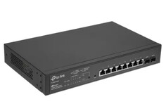 Коммутатор управляемый TP-LINK SG2210MP JetStream 10-портовый гигабитный, 8*PoE+, 8 гигабитных портов PoE+, 2 гигабитных SFP-слота, 802.3at/af, 1U, 13