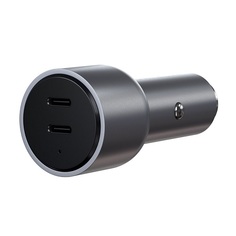 Зарядное устройство автомобильное Satechi ST-U2C40CCM 40W Dual USB-C PD Car Charger - Space Gray