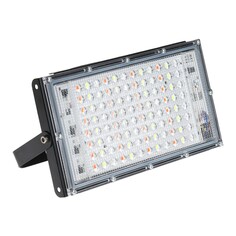 Прожектор светодиодный модульный rgbw, с пультом, 100вт, ip65, 220в, черный NO Brand