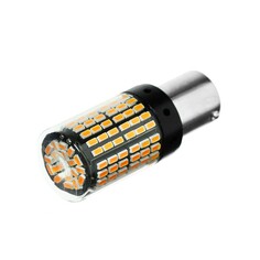 Автолампа светодиодная p21w 1156, 144 smd, 12 в, свет оранжевый NO Brand